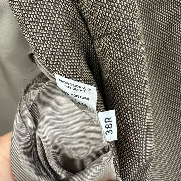Hart Schaffner Marx Mens Size 38R Wool Blazer Sport Coat Suit Jacket Green/gold - Picture 7 of 10